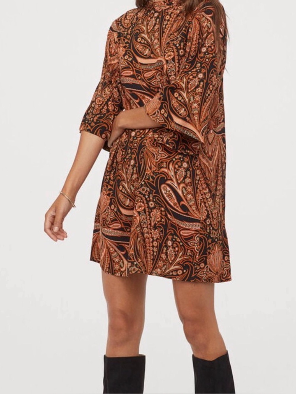 Richard Allen x H&M • Paisley Boho Dress